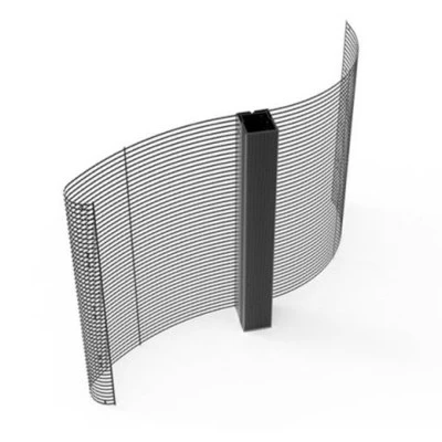 Displays de LED transparentes flexíveis